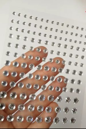 Gemas Perlas Adhesivo Maquillaje Peinados Niñas Mujer Novias