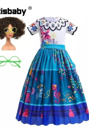 Vestido Encanto Disfraz Mirabel Madrigal Niñas Fiestas