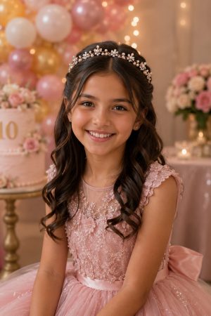corona tocado niña quinceañera
