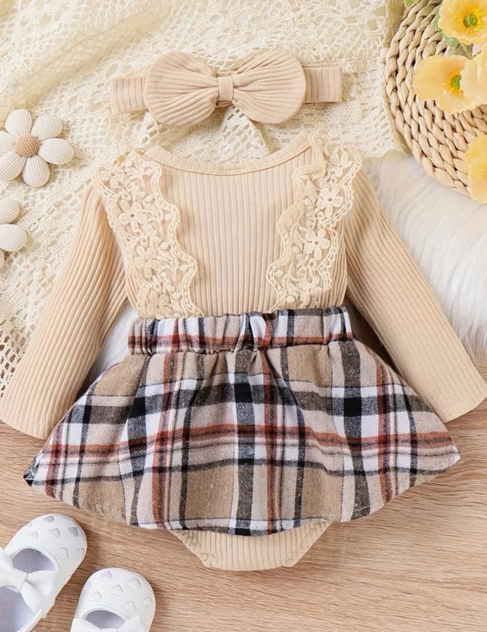 Conjunto niña bebe, falda y blusa - Imagen 2