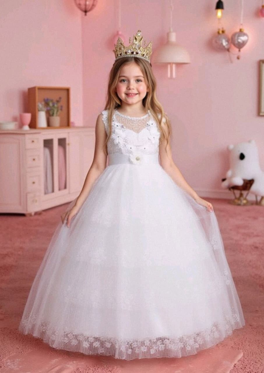 Tul Trajes Para Bautizo NiÃ±o De AÃ±os Vestido Niñas Ceremonia