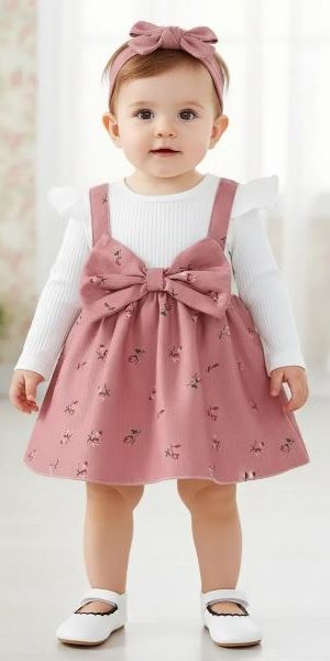 Vestido conjunto niña bebe casual