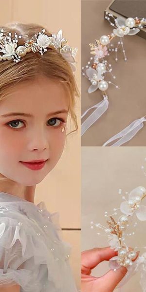 Corona dorada para niña