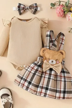Conjunto niña bebe Set 3 Piezas