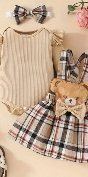 Conjunto niña bebe Set 3 Piezas