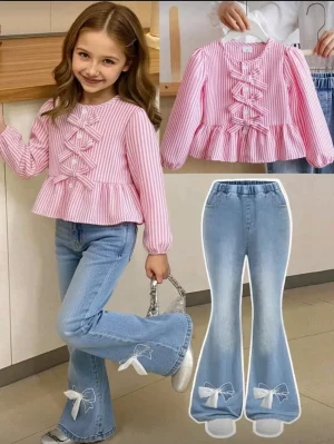 Conjunto niña casual suave y fresco