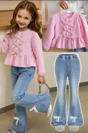 Conjunto niña casual suave y fresco