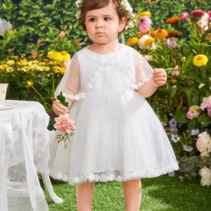 Vestido Niña Bebe Bautizo Boda Fiesta Elegante Cumpleaños