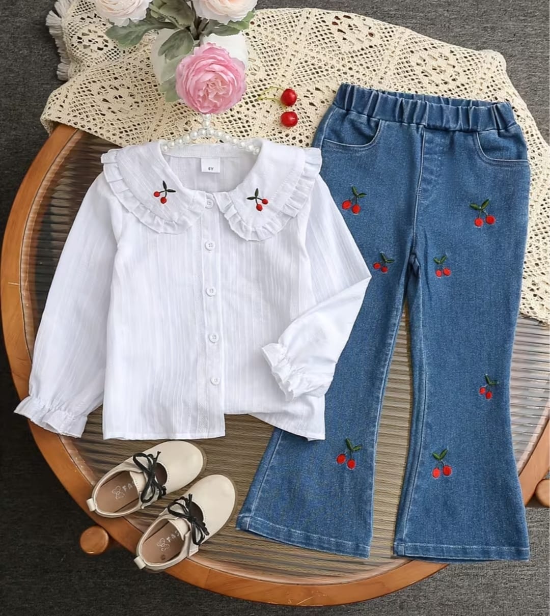Conjunto niña casual suave y fresco