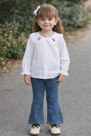 Conjunto niña casual suave y fresco