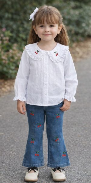 Conjunto niña casual suave y fresco