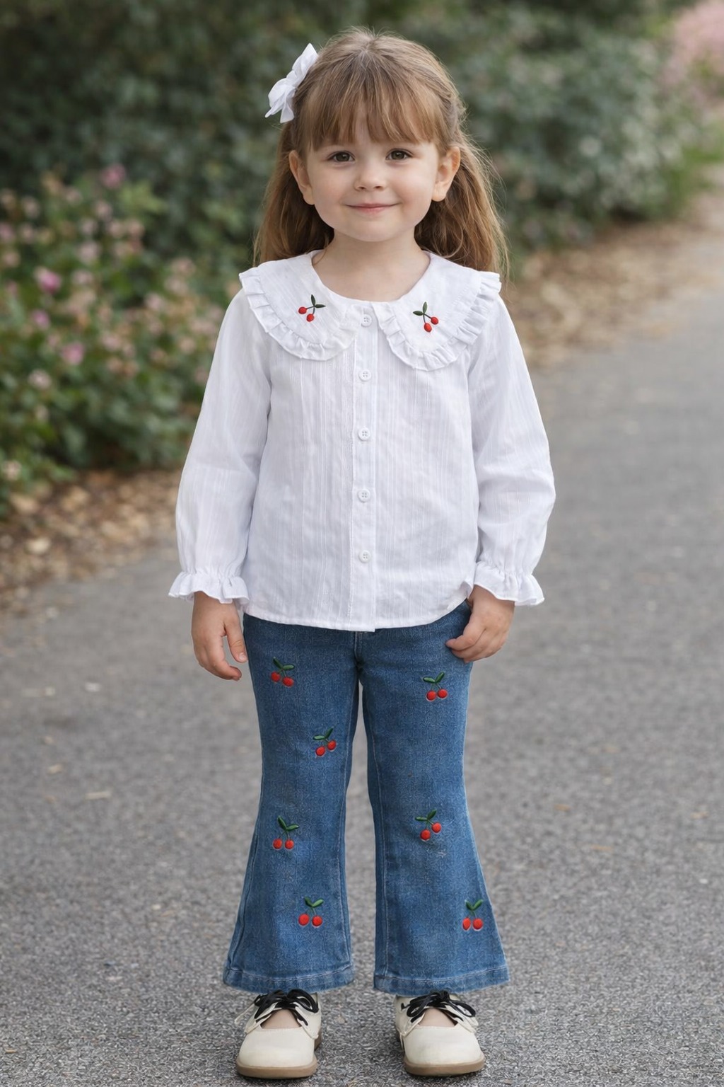 Conjunto niña casual suave y fresco