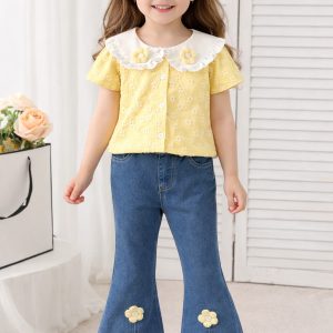 Conjunto niña casual suave y fresco