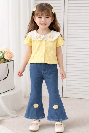 Conjunto niña casual suave y fresco