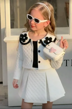 conjunto para niña ropa infantil blanca