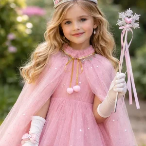 Kit Disfraz Princesa Frozen Elsa Accesorios Para Niñas