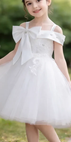 Vestido De Niña Fiesta Pajecita Bautizo Elegante