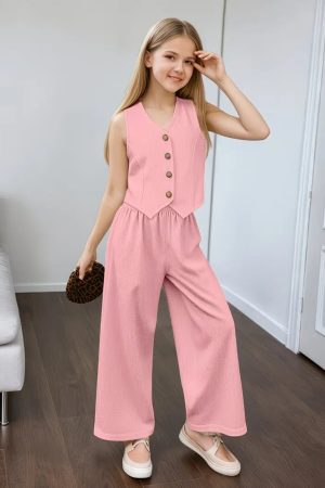 conjunto niña rosa