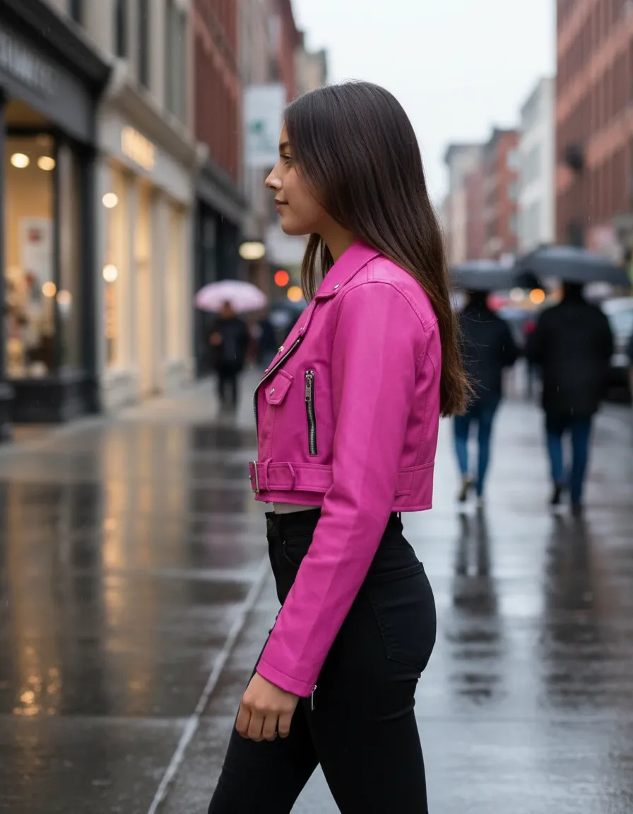 Chaqueta Niña En Cuerina