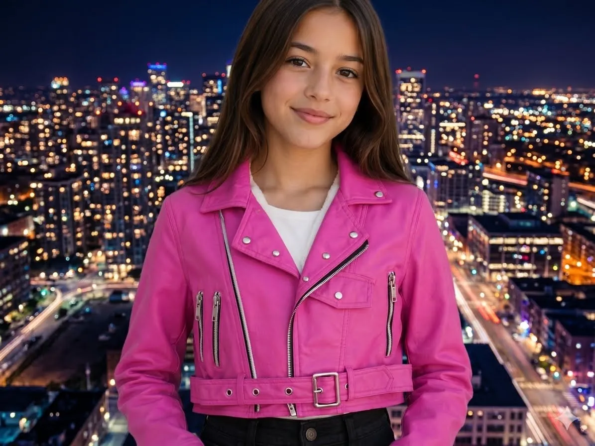 Chaqueta Niña En Cuerina