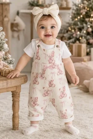 Overol Braga De Bebe Niña