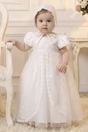 Vestido Largo De Bebé Para Bautizo