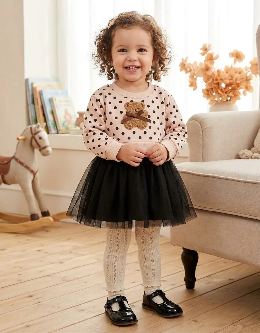 Vestido Bebé Niña Casual Elegante Tutú