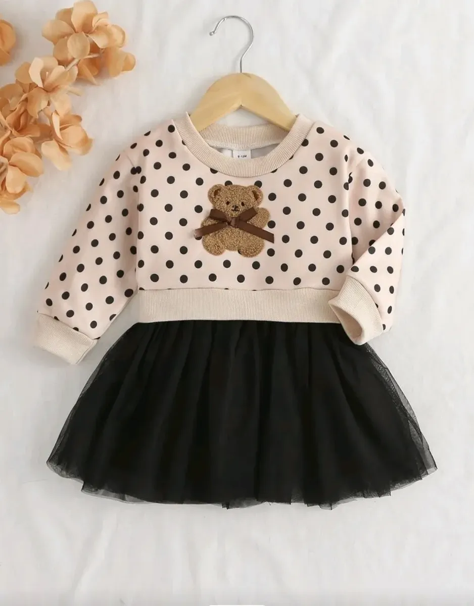 Vestido Bebé Niña Casual Elegante Tutú