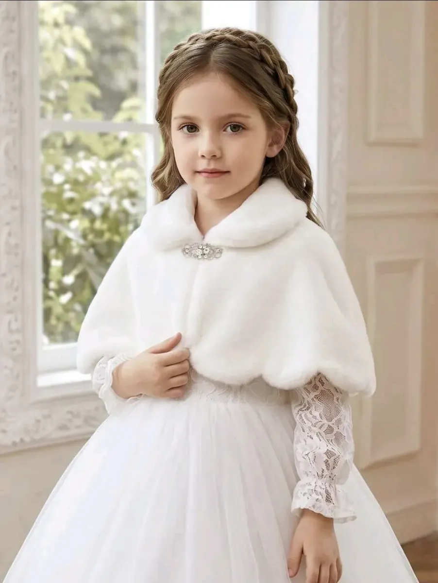 Chal Abrigo Para Niña Tipo Capa