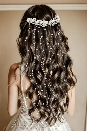 Tocado Tiara Corona Novia Quinceañera Primera Comunion