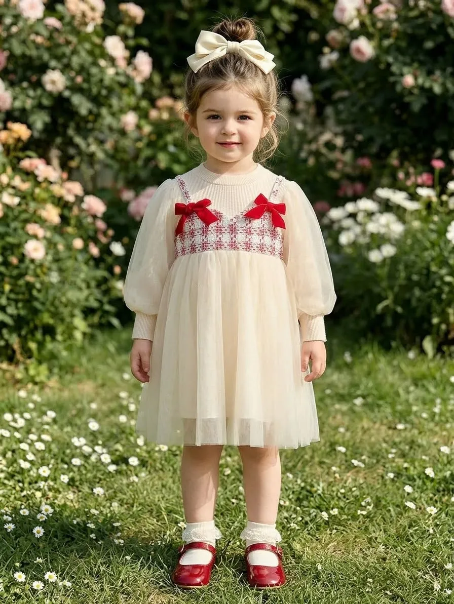 Vestido De Una Pieza Elegante Para Bebe Niña