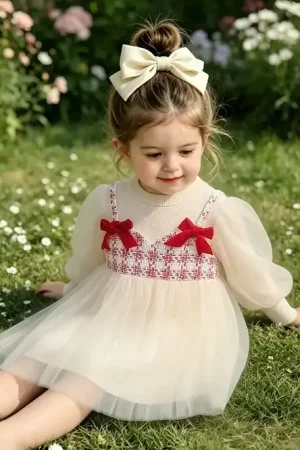 Vestido De Una Pieza Elegante Para Bebe Niña