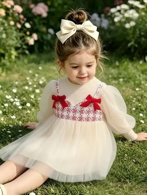 Vestido De Una Pieza Elegante Para Bebe Niña