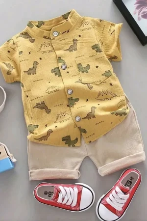 Conjunto Para Bebe Niño Camisa Y Bermuda