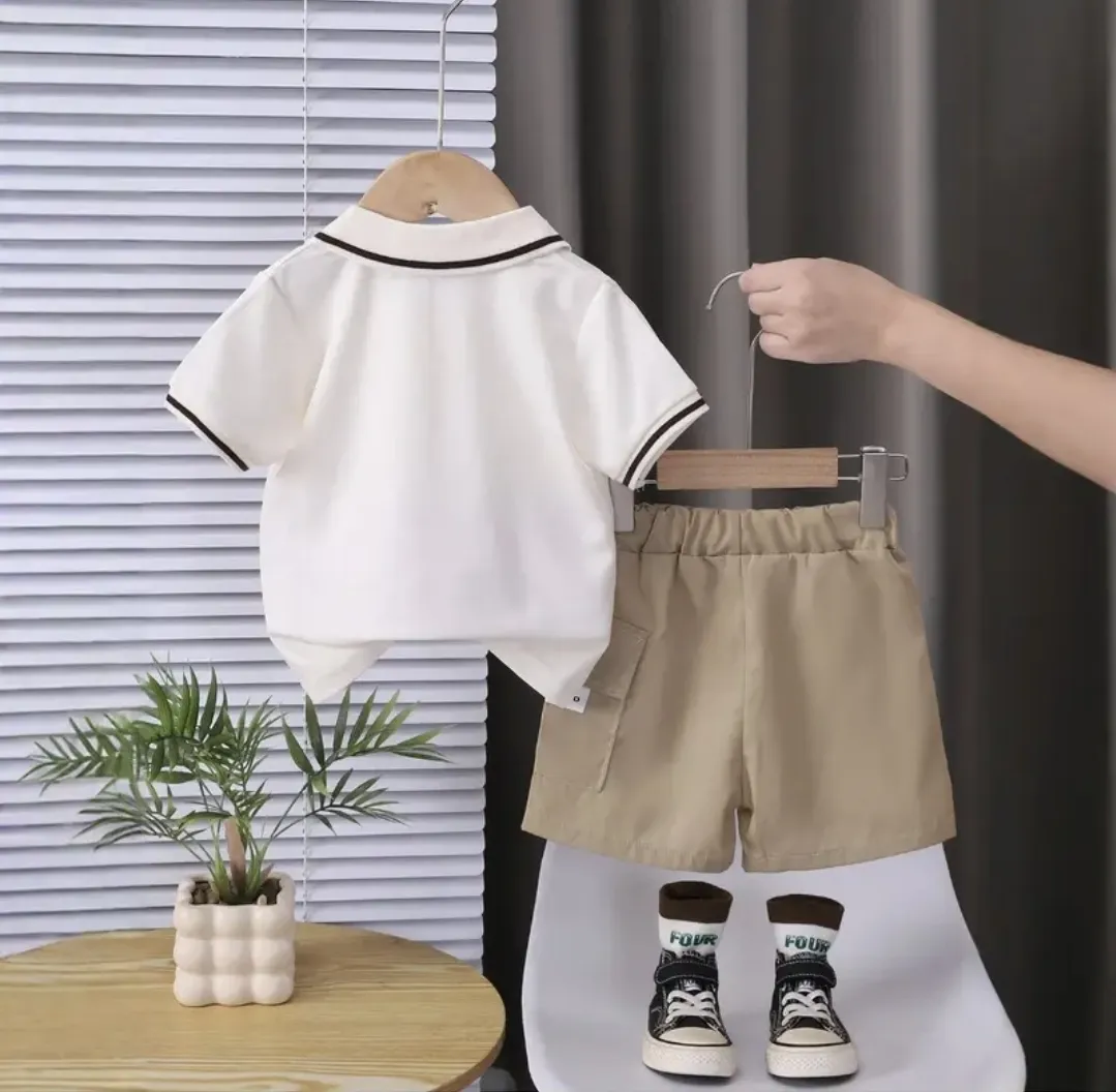 Conjunto Camiseta Polo Y Shorts Bebé Niño