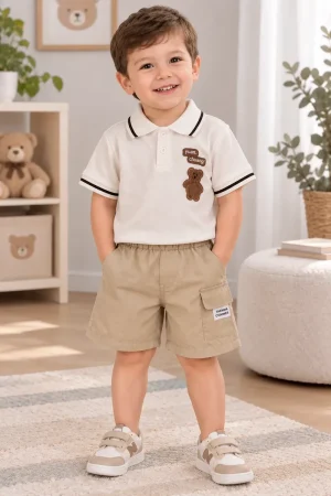 Conjunto Camiseta Polo Y Shorts Bebé Niño
